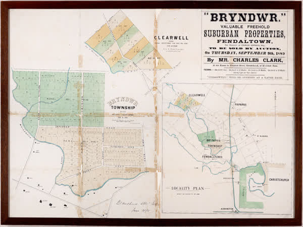 "Bryndwr." Valuable freehold suburban properties at Fendaltown, 1880