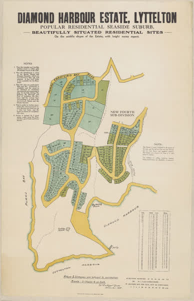 Diamond Harbour Estate, Lyttelton, 1928