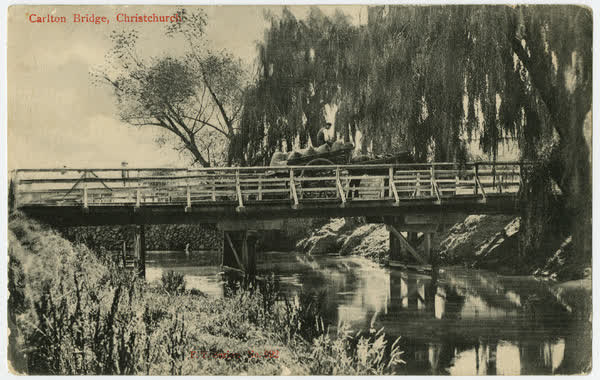 Carlton Bridge, Christchurch., 1900