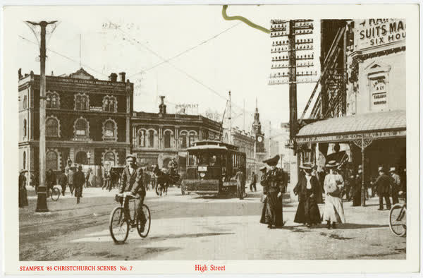 High Street - Stampex '85 Christchurch Scenes No. 7, 1900