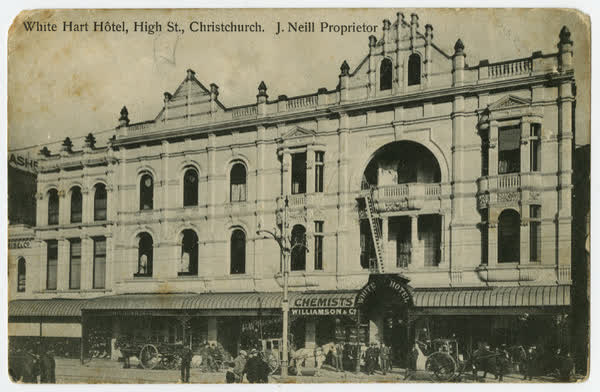 White Hart Hotel, High Street. J. Neill Proprietor., 1900
