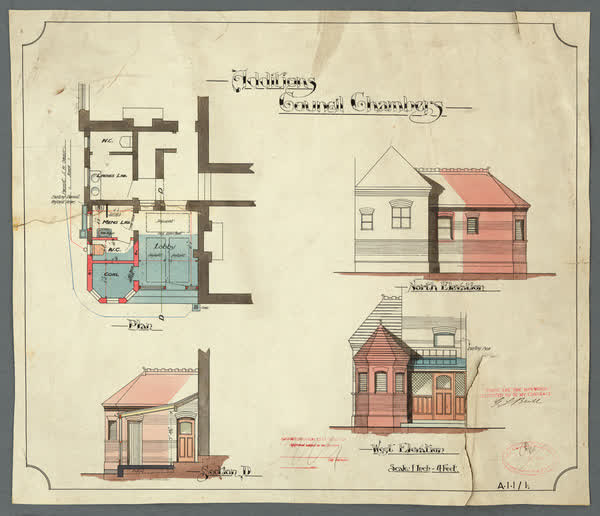 Additions. Council Chambers, 1913