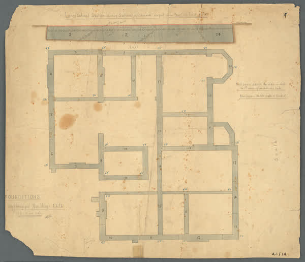 Foundations. New municipal buildings, 1886
