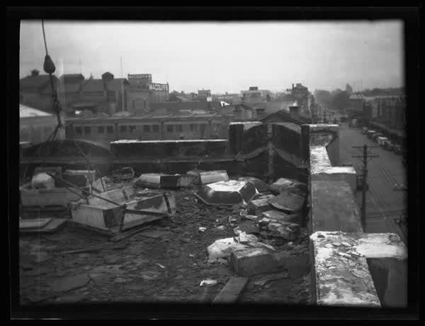 Rooftop corner of MED building, 1937