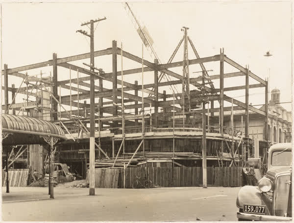 Construction of new MED building, 1938