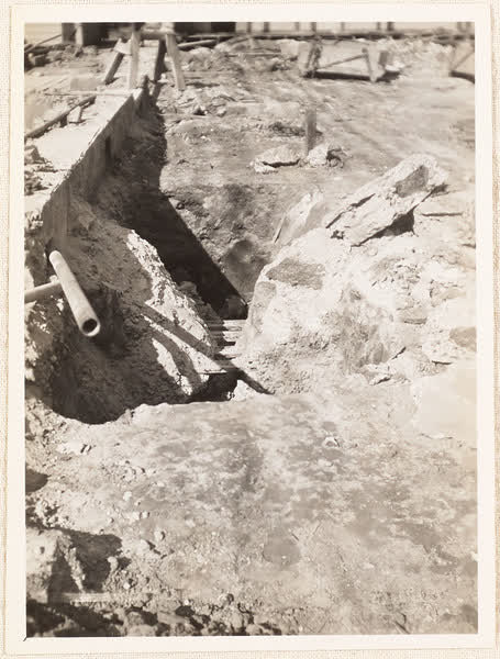 Details of MED building foundations, 1937