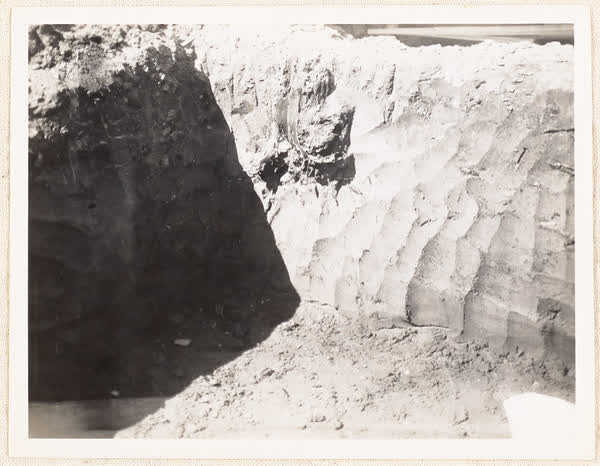 Excavation at MED construction site, 1937