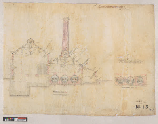 Sections, No. 1 pumping station, 1880