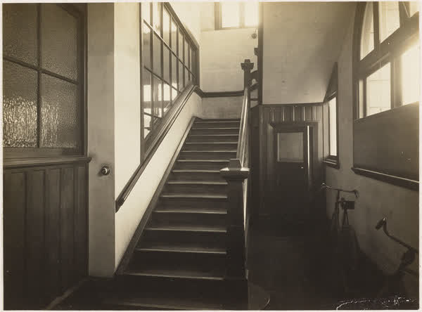Stairwell of MED building, 1918
