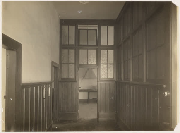 Hallway of MED building, 1918