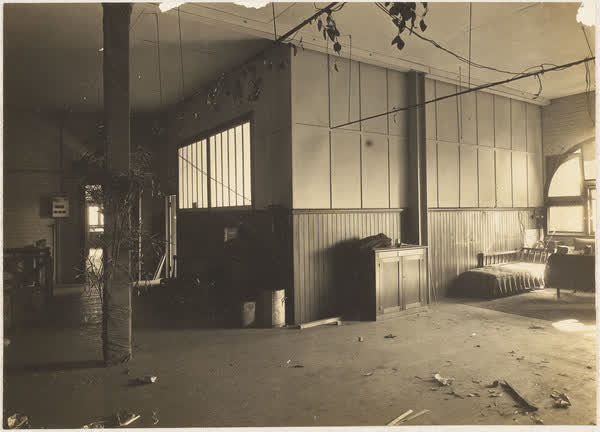 Room inside MED building, 1918
