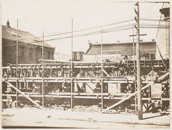 Eastern extension of MED building, 1928