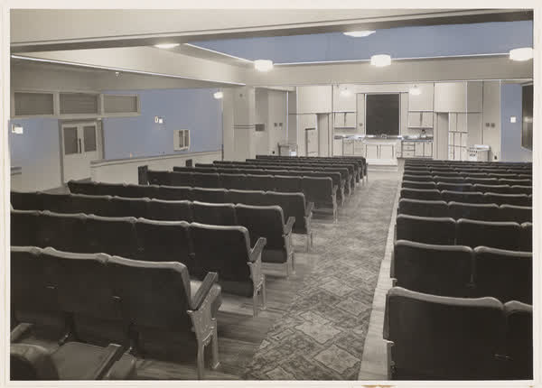 Demonstration room in MED building, 1938