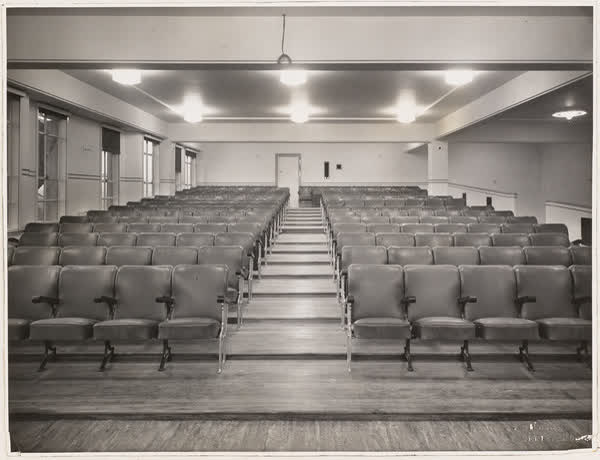 Demonstration room seating in MED building, 1938