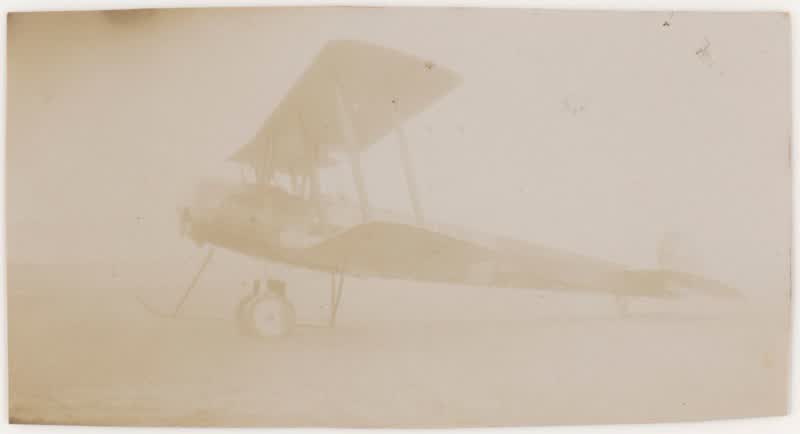[Biplane at Wigram, Christchurch]., 1920