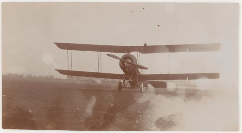 [Biplane at Wigram, Christchurch]., 1920