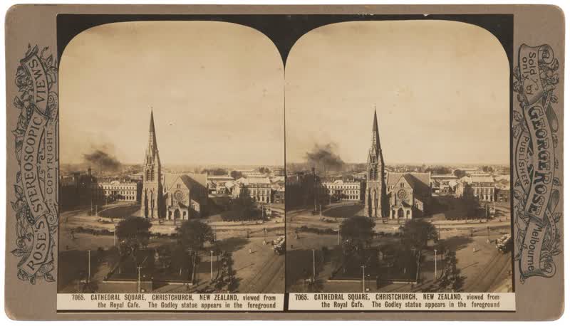 Cathedral Square, Christchurch, 1900