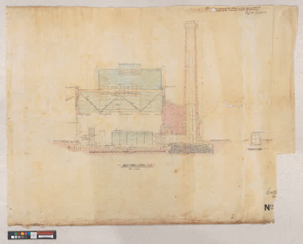 Sections, No. 1 pumping station, 1880
