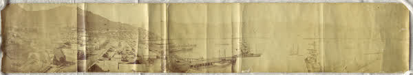 Panorama of Lyttelton, 1876