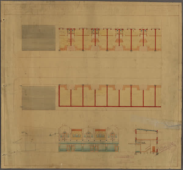 Drawing of proposed new street connecting Armagh & Gloucester Street, 1930