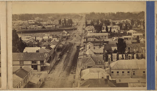 Colombo Street looking north, 1881