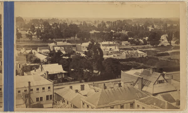 Gloucester Street from Cathedral Square, 1881