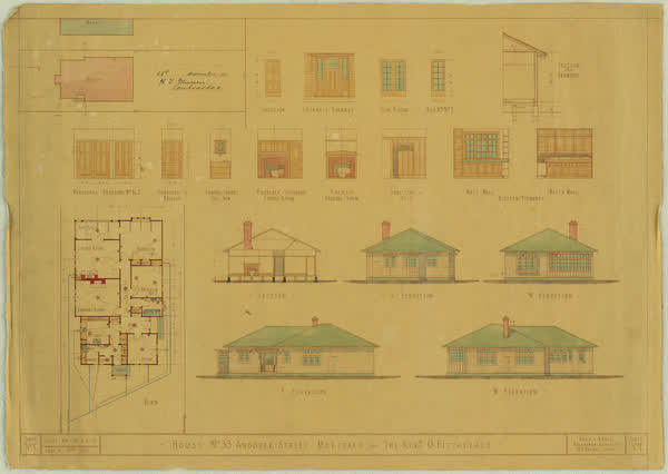 House: No 33 Andover Street, Merivale for Revd. O. Fitzgerald, 1933
