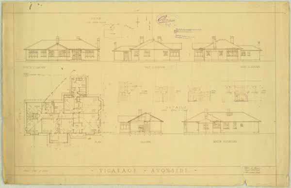 Vicarage, Avonside, 1924