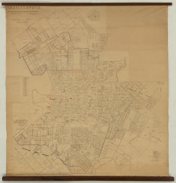 Christchurch showing subdivision of lower reserves, 1902
