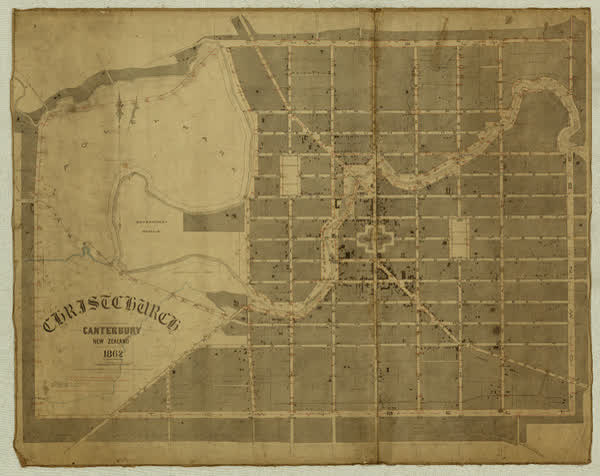 Christchurch. Canterbury. New Zealand. 1862, 1862