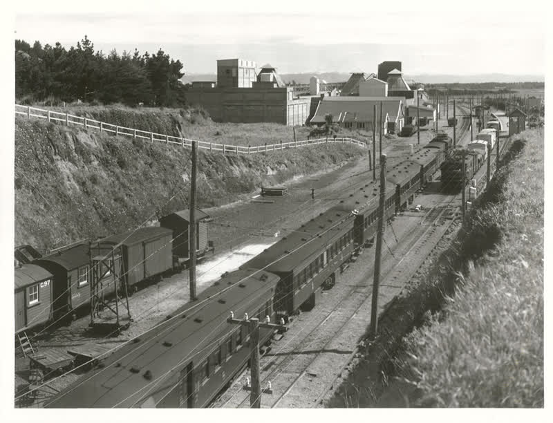 Trains, Christchurch, 1949