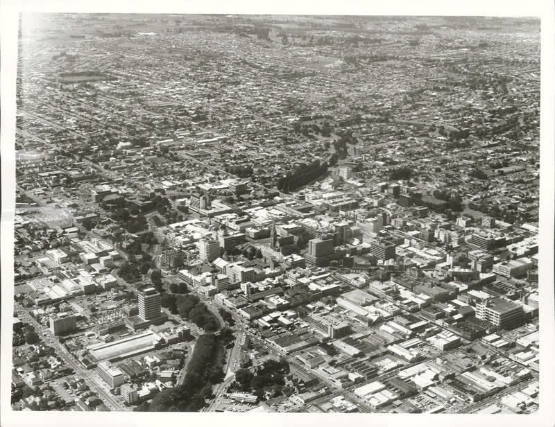 Canterbury - Christchurch City - Aerials, 1974