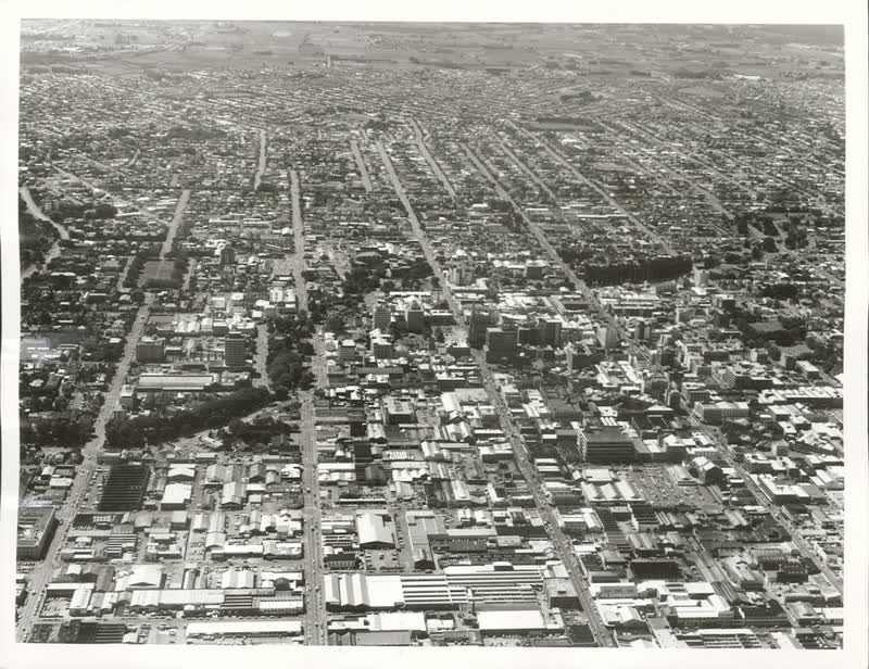 Canterbury - Christchurch City - Aerials, 1974