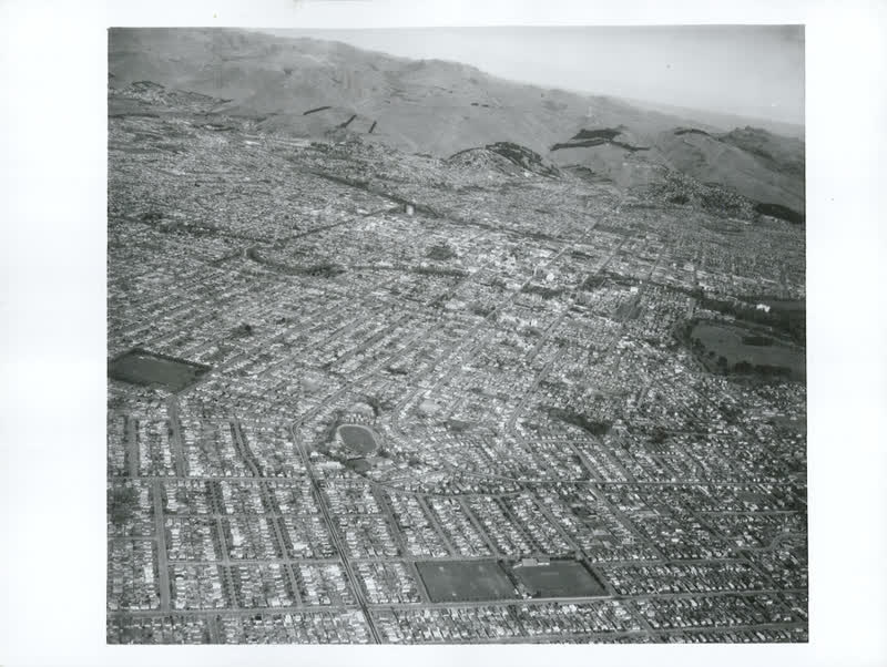 Christchurch City - Aerial Views, 1966