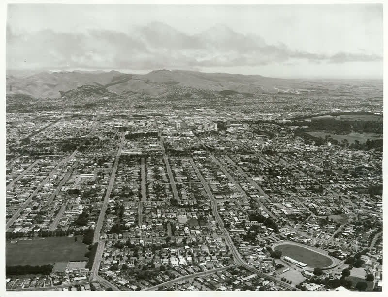 Canterbury - Christchurch City - Aerial Views, 1976