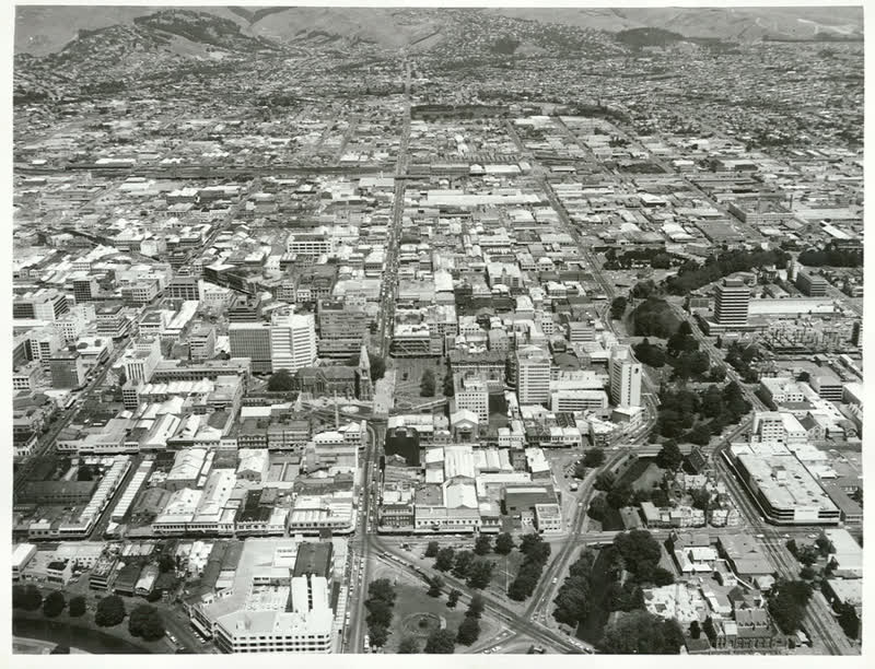 Canterbury - Christchurch City - Aerial Views, 1976