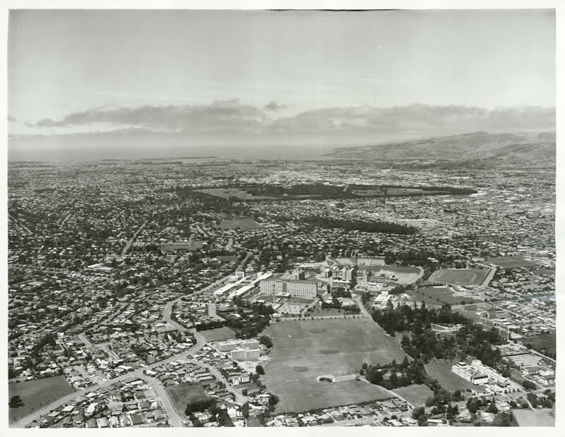 Canterbury - Christchurch City - Aerial Views, 1976