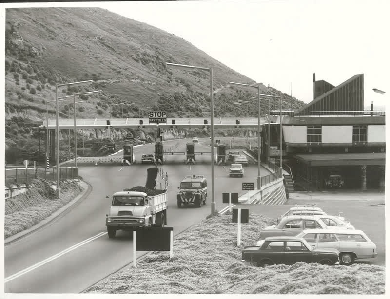Lyttelton Road Tunnel, opened in 1964, 1974