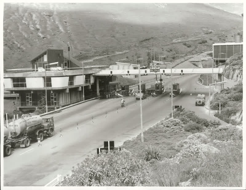 Lyttelton Road Tunnel, opened in 1964, 1974