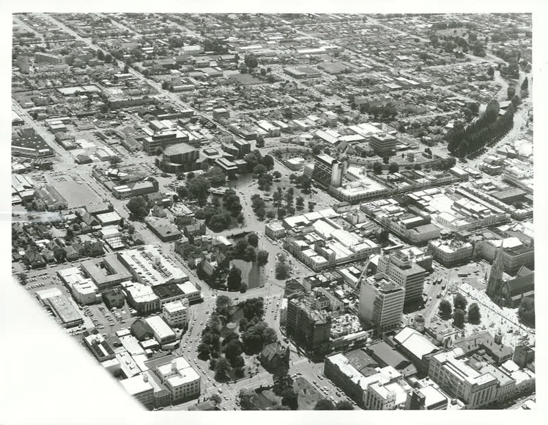 Canterbury - Christchurch City - Aerials, 1974