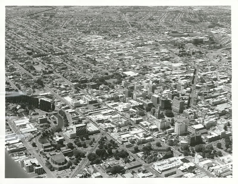 Canterbury - Christchurch City - Aerials, 1974