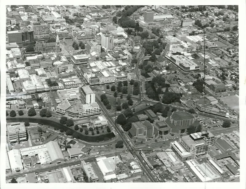 Canterbury - Christchurch City - Aerials, 1974