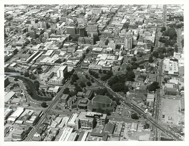 Canterbury - Christchurch City - Aerials, 1974
