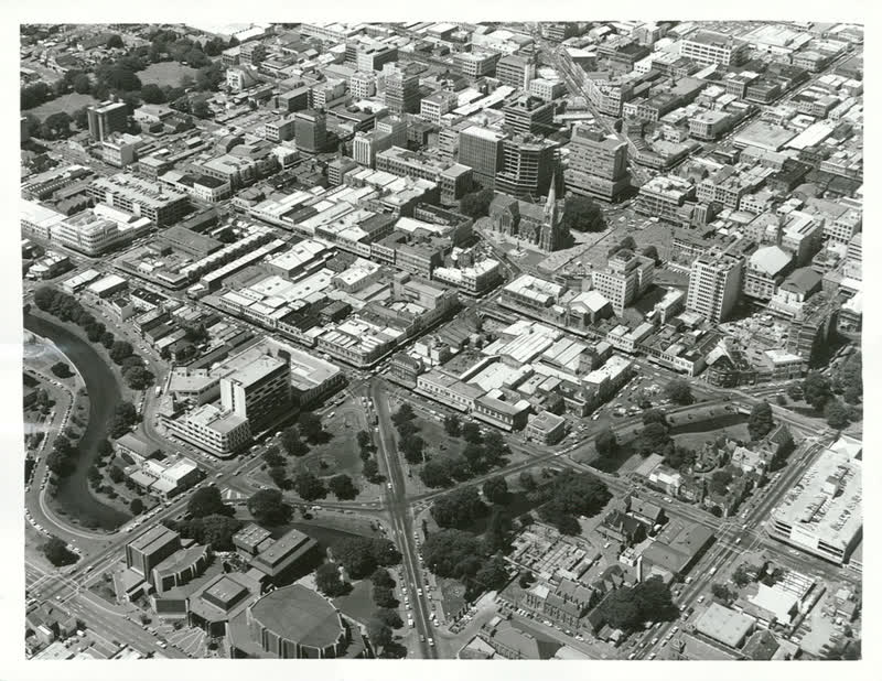 Canterbury - Christchurch City - Aerials, 1974