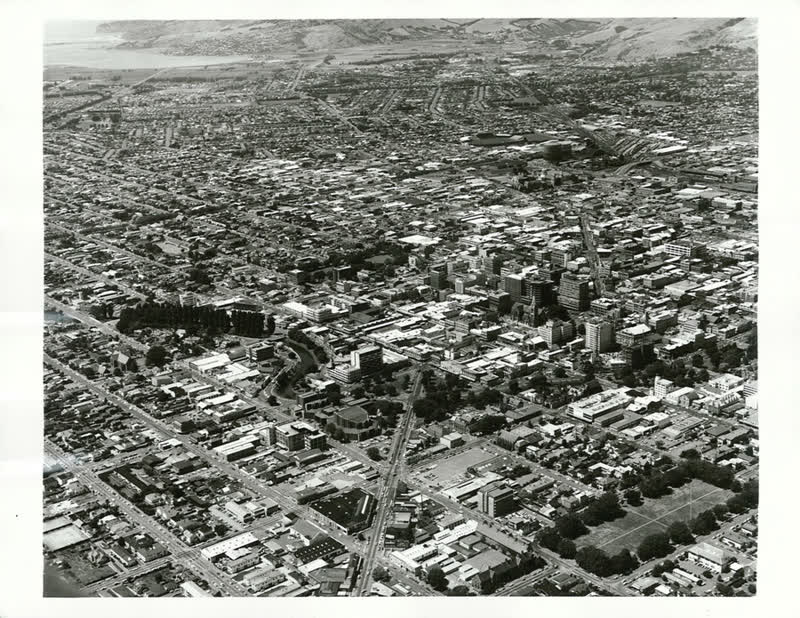 Canterbury - Christchurch City - Aerials, 1974
