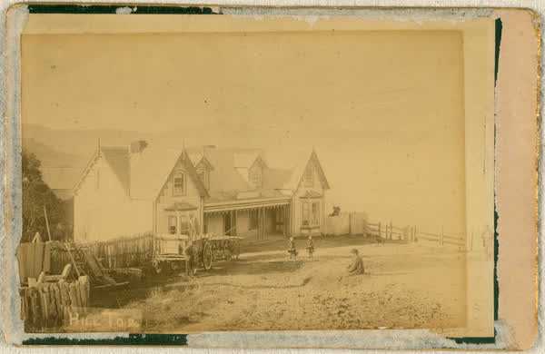 Hilltop Hotel in Duvauchelle, Banks Peninsula, 1886