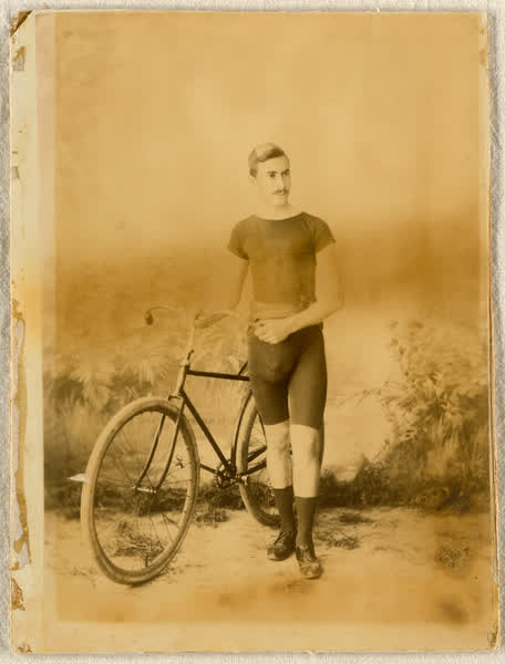 Walter L. Kerr in cycling uniform, 1892