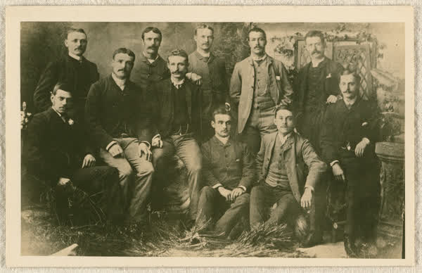 Eleven Pioneer Bicycle Club committee members, 1890