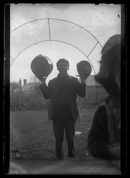 Backyard antics, 1900