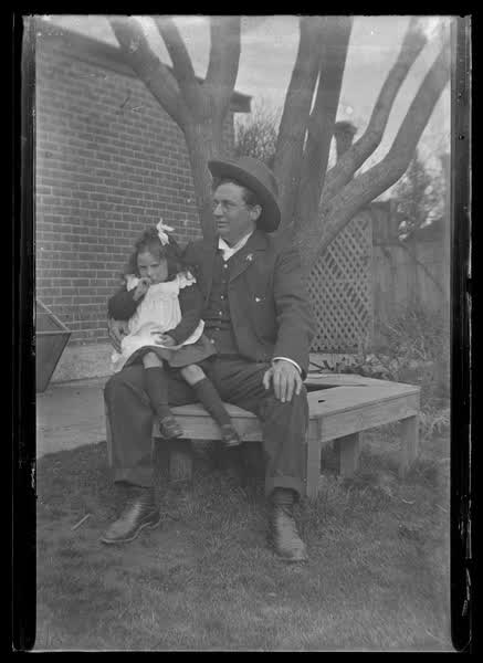 Girl and man, 1900